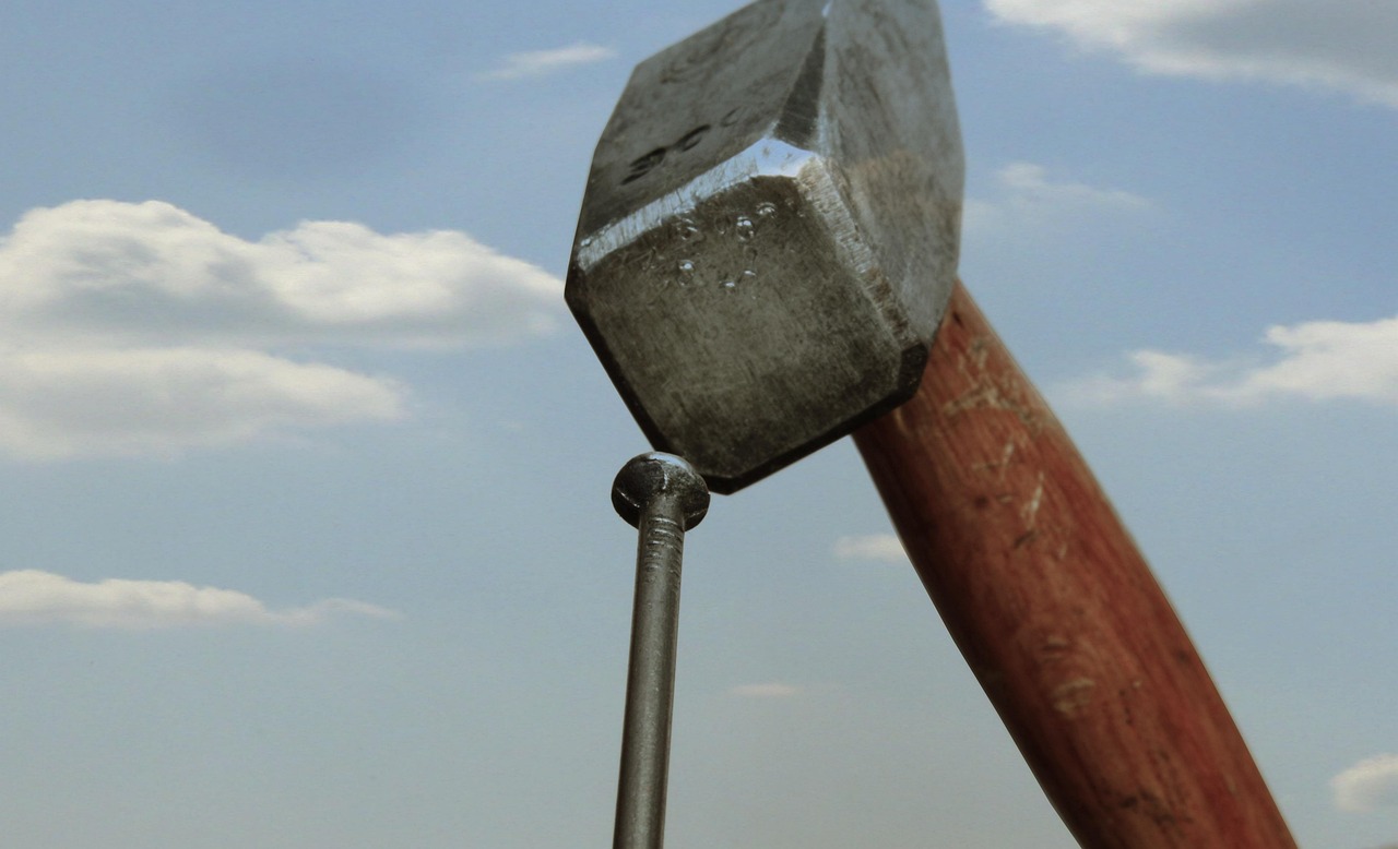 hammer, nature, nail, heaven, diy, clouds, metal, tool, works, wood, handcraft, work, edit, head, hobby, handyman, to build
