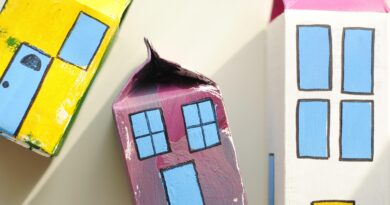 toy village, milk carton craft, craft, kids, fun, children, painting, craft, craft, craft, craft, craft