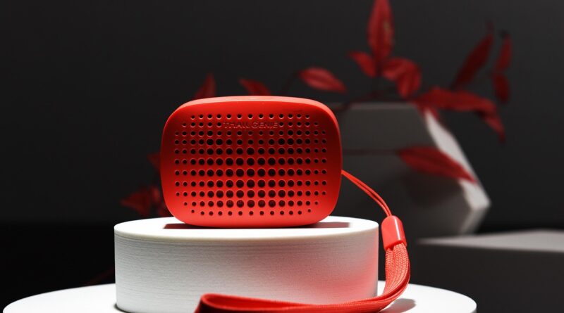 speaker, sound, smart device, tmall elf, electronic equipment, red speaker, device, technology