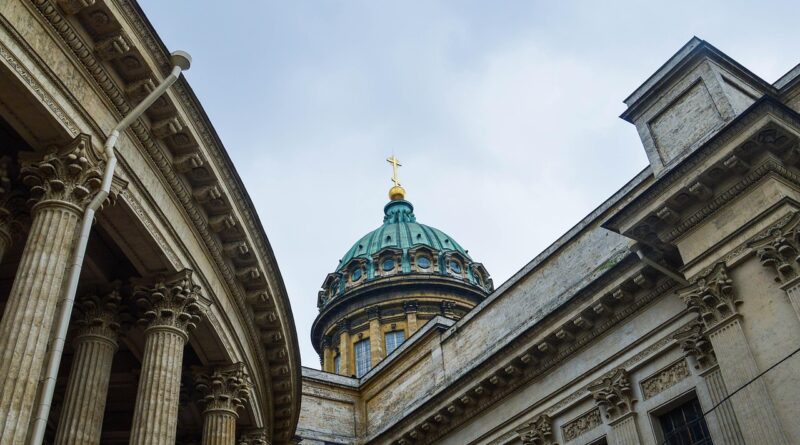 cathedral, church, building, st petersburg, russia
