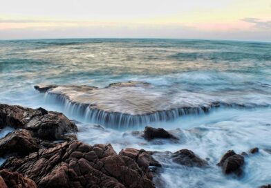 sea, wave, stone, exposure, waterfall, peace of mind, nature, dawn, rapids, crashing waves, tran thang nhat, 5 plus english