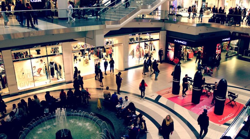 mall, shop, establishment, mountain, people, man, woman, shopping, nature, building, structure