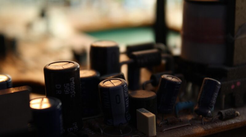 capacitor, circuit boards, electronics, old, recycling, coupling, division, disassembled, open, close-up, technical, capacitor, capacitor, capacitor, capacitor, capacitor