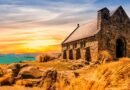 church, lake, building, architecture, stoneworks, masonry, facade, exterior, sacral architecture, landscape, old, history, nature, historical, religious, lake tekapo