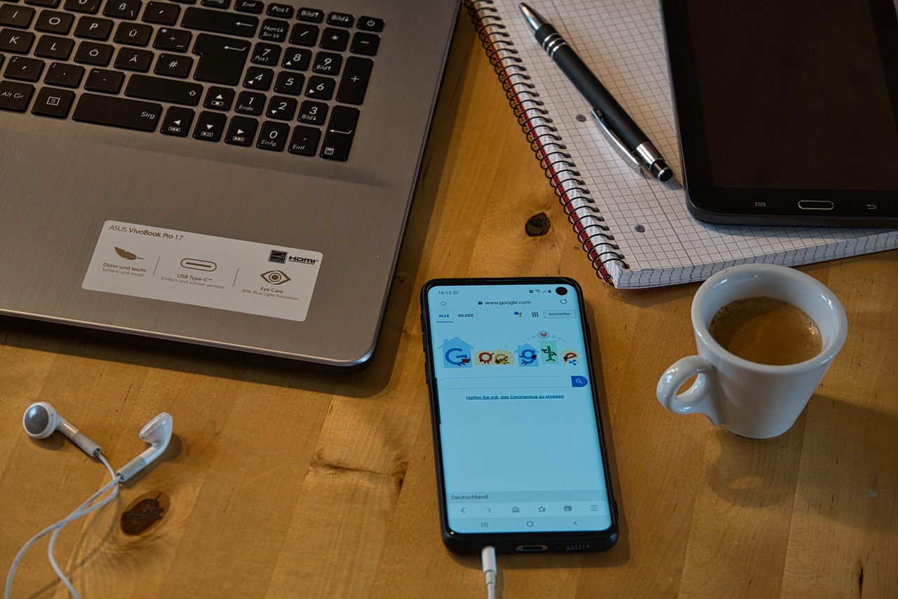 home office, coffee, computer, laptop, workplace, office, homework, coffee cup, cup, profession, job, distance, covid-19, communication, work from home, quarantine, health, isolation, pandemic, at home, office work, corona, mobile, internet, phone, smartphone